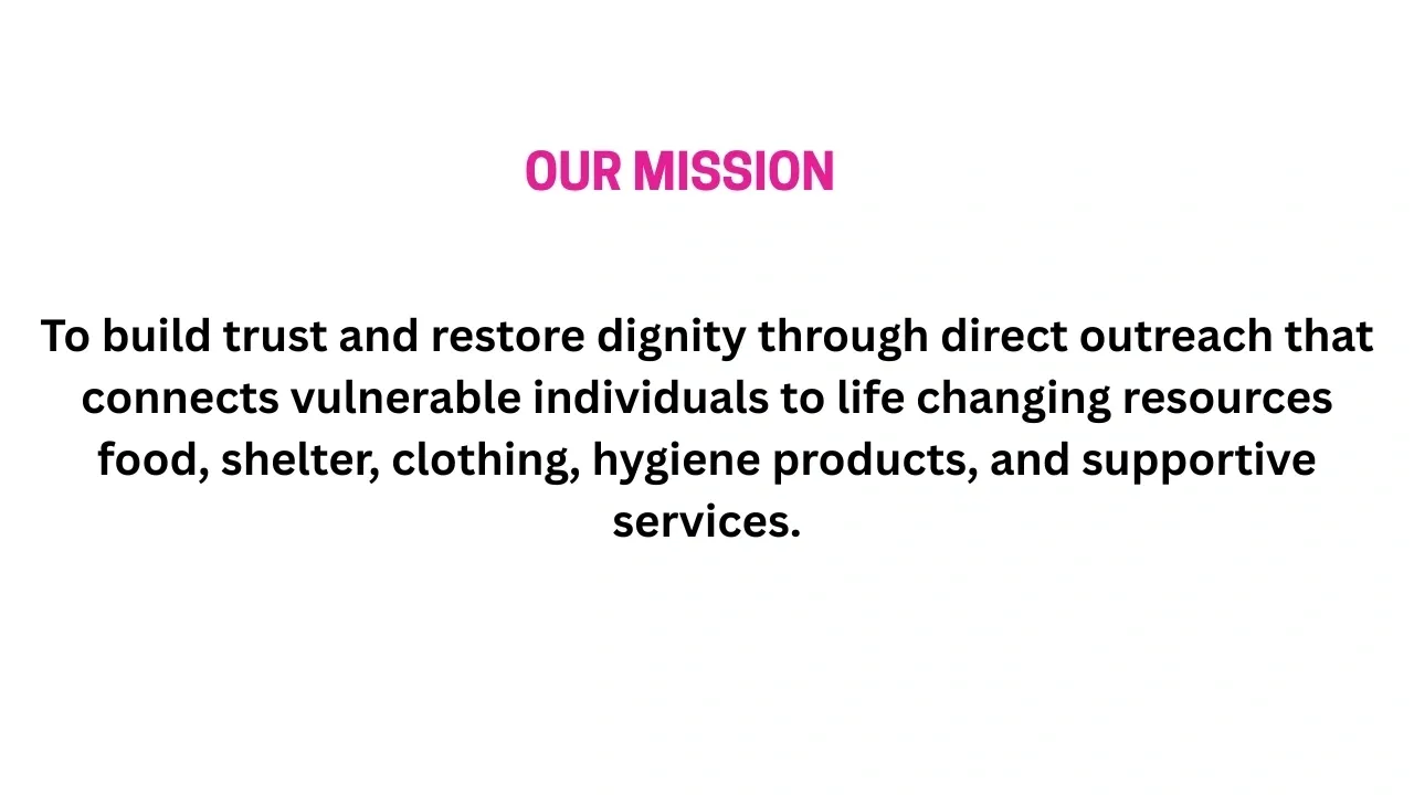 Street Outreach Program Mission